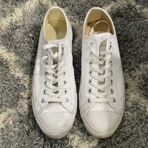 COPY - Men’s white leather Converse fit like 13